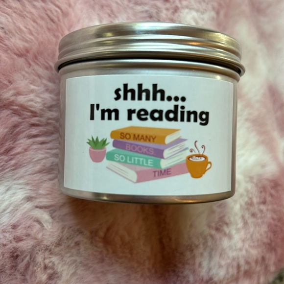 Source Unknown Other - FREE w/ any Purchase! “Shhh… I’m Reading Candle” cute gift for teacher